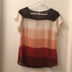 NY&Co striped sheer blouse. Worn once